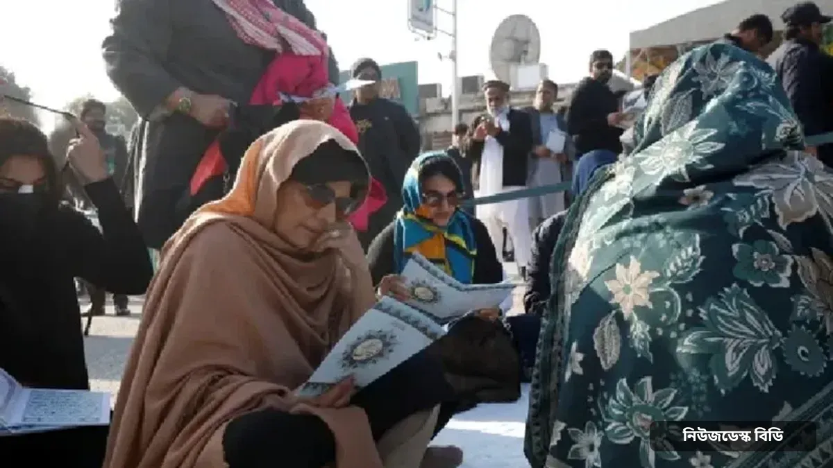 লাহোরে ইমরান খানের বোন আলিমা গ্রেপ্তার — ছবি: চ্যানেল আই