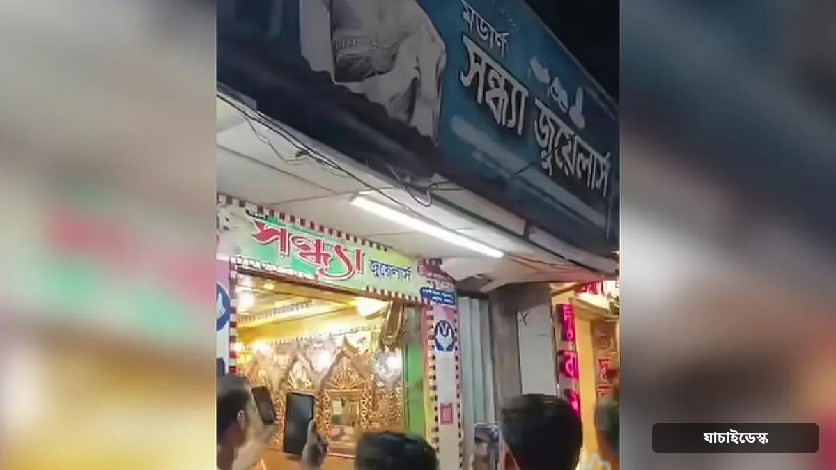 সোনার দোকানের শোকেসে ঝুলছিল ১৪ ফুট লম্বা অজগর, এরপর যা ঘটল